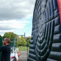 Set Up Giant Inflatable Dart Board 10